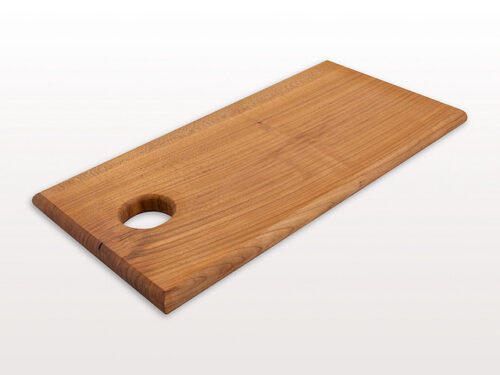 Edelkirschbrett modern mit grossem Loch