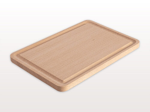 Rechteckbrett mit Saftrille