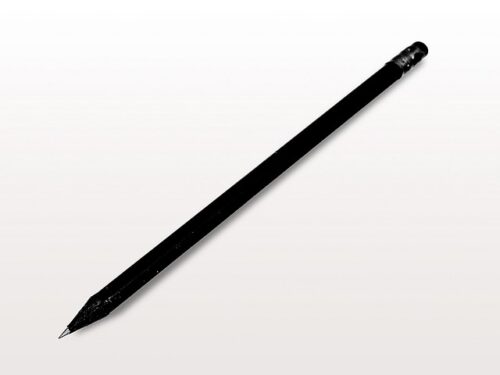 Bleistifte rund 187 mm, schwarz durchgefärbt