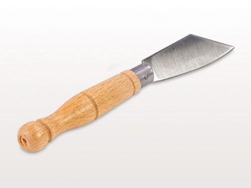 Klappmesser mit Holzgriff, Natur lackiert