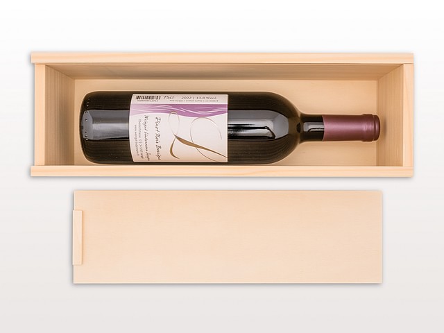 Weinkiste NATUR für 1 Flasche – Bild 4