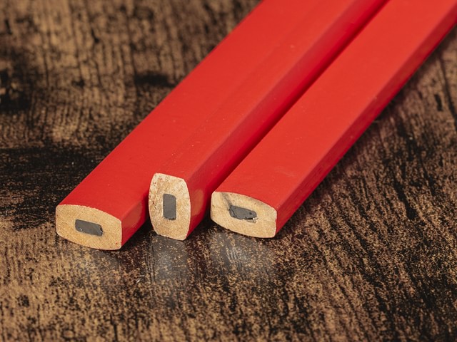 Zimmermannsbleistifte 240 mm, rot – Bild 2